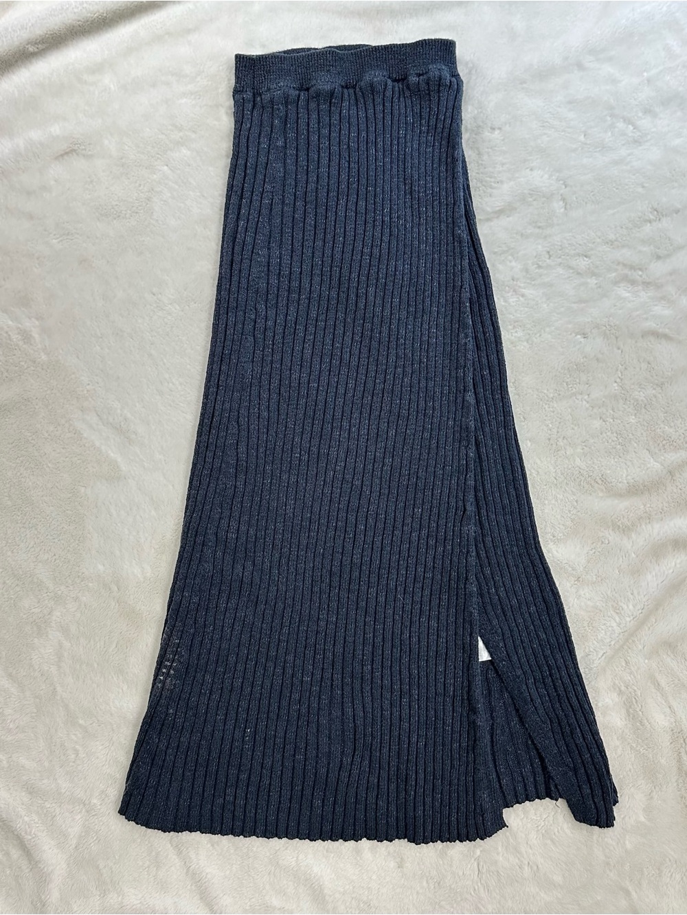 Free People Better Days Midi Skirt Navy Blue Size Small